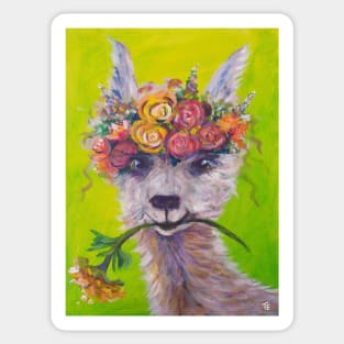 Llama Love Sticker